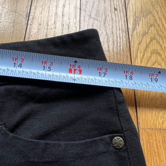 Not Your Daughters Jeans Size 14P Petite Black Stretch Mid Rise Straight Pants - Picture 11 of 15